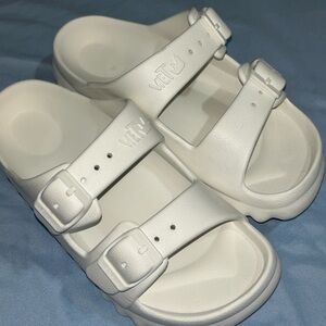 White Kids Sandals